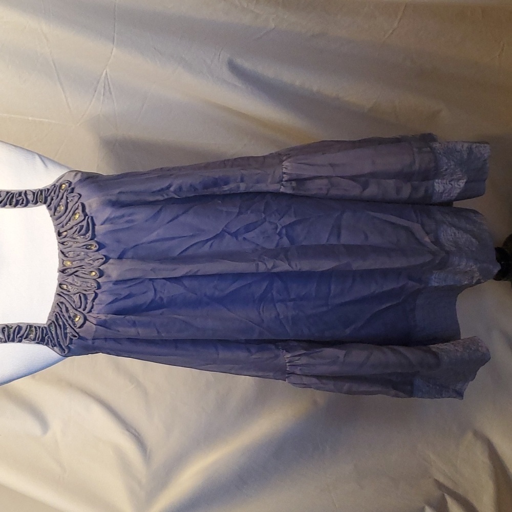 Hush Silk and Beaded Babydoll Dress SZ MD